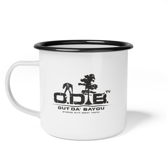 Personalized Enamel Camp Cup - Out Da' Bayou Adventure Mug