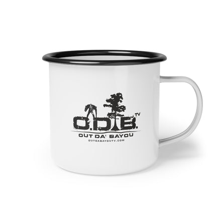 Personalized Enamel Camp Cup - Out Da' Bayou Adventure Mug