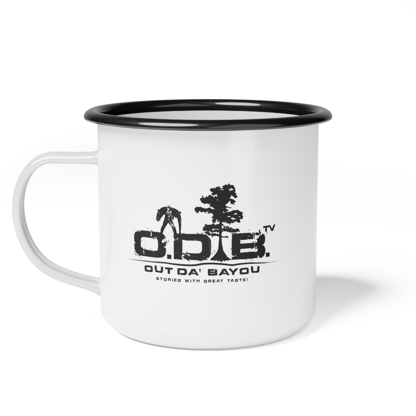 Personalized Enamel Camp Cup - Out Da' Bayou Adventure Mug