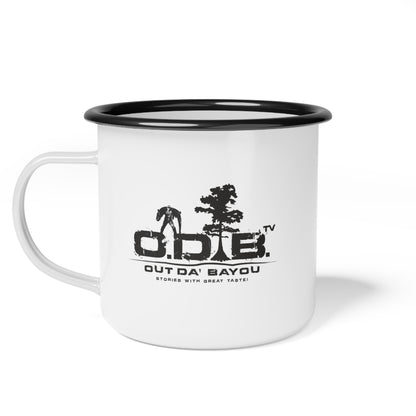 Personalized Enamel Camp Cup - Out Da' Bayou Adventure Mug