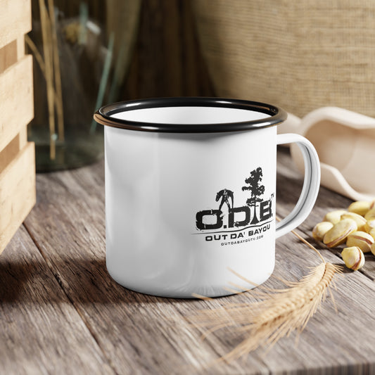 Personalized Enamel Camp Cup - Out Da' Bayou Adventure Mug