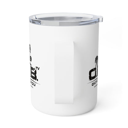 10oz Insulated Coffee Mug — Minimal Logo Travel Tumbler